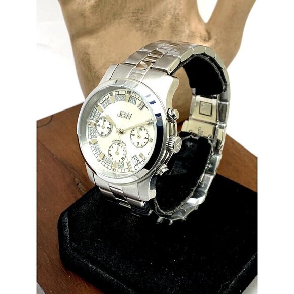 JBW Women's Watch JB-6217-K Muse Diamond Quartz Chronograph Silver Dial … - Picture 2 of 13